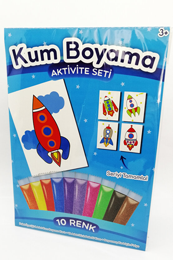 Alfa Roket | Roket Kum Boyama Aktivite Seti Tekli Paket