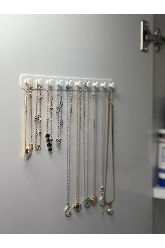 Takı Kanca Rayı Organizer Askılık 10 Bölmeli Askılık