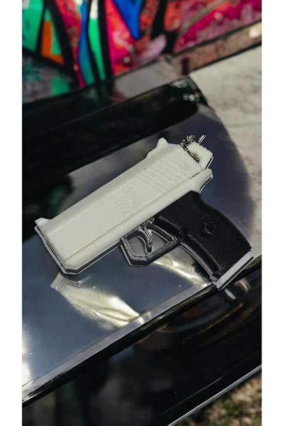 Tabanca Anahtarlık Fonksiyonel Boncuk Atan Silah Şeklinde Oyuncak Anahtarlık