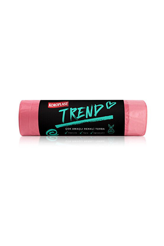 - Trend Çok Amaçlı Renkli Torba - Orta - 10lu