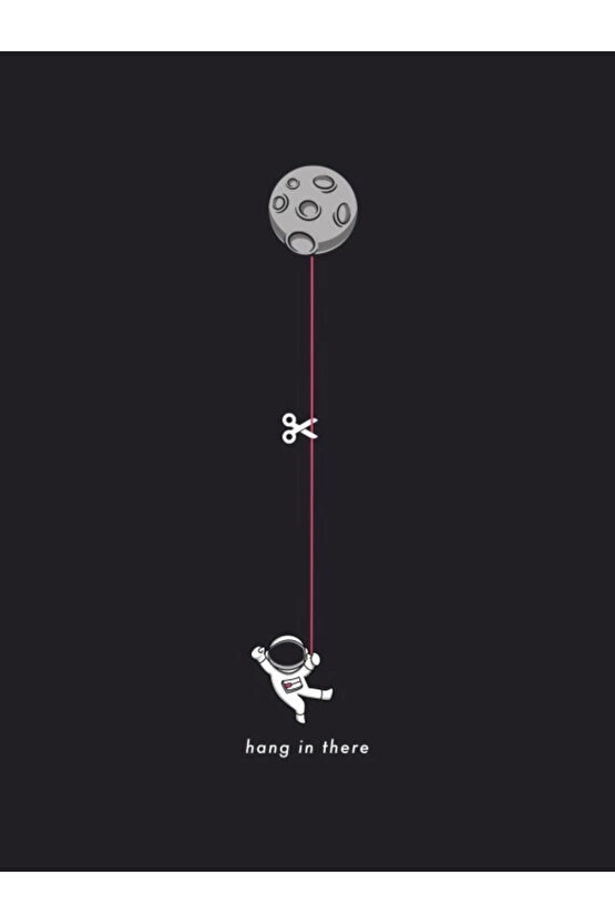 Ahes Shopping Erkek Baskılı Oversize T-shirt - Siyah