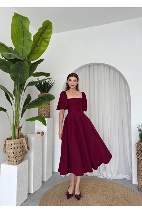 Moda Shop & Butik Jama Midi Boy Elbise