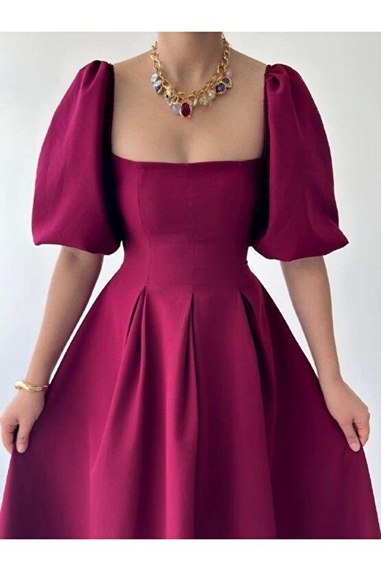 Moda Shop & Butik Jama Midi Boy Elbise