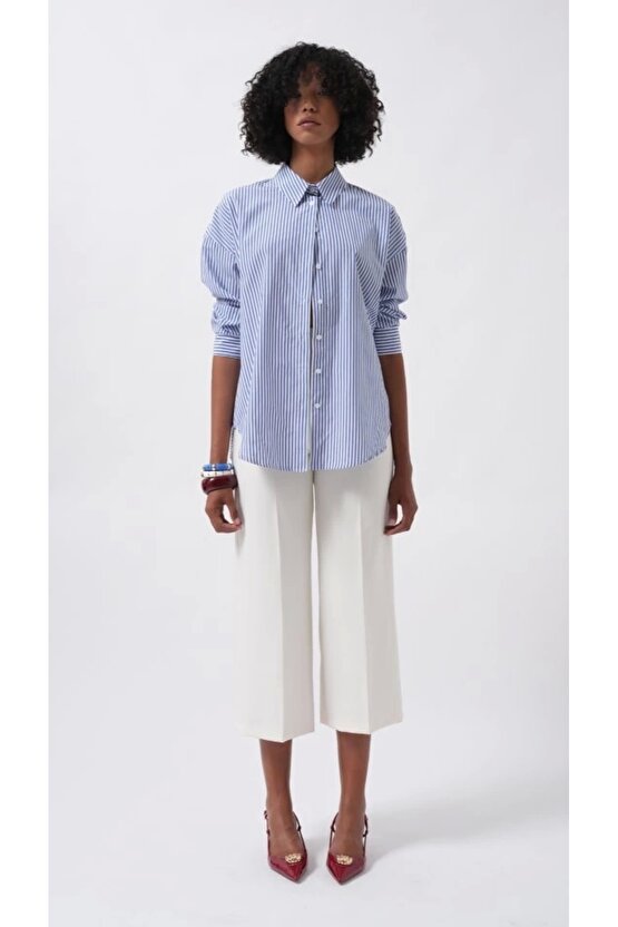 Çizgili Basic Gömlek