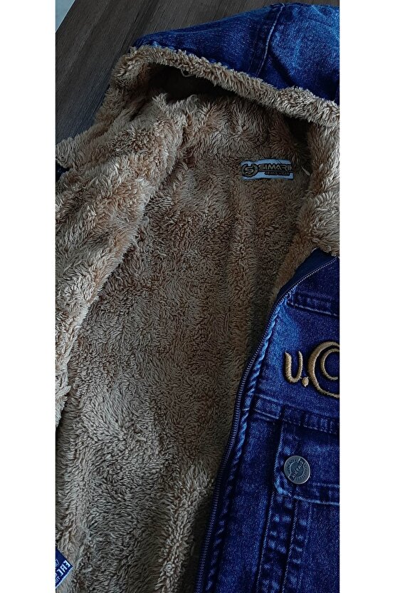 Erkek Çocuk Içi Peluş Jean Ceket