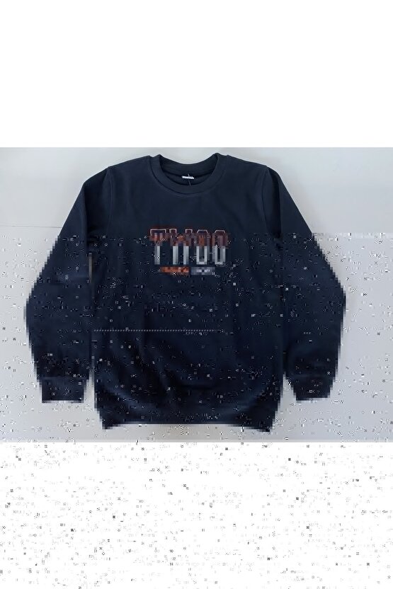 Unisex Baskılı Oversize T-Shirt - Siyah