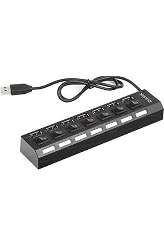 DK AC USB272 7 Port Anahtarlı USB2.0 HUB