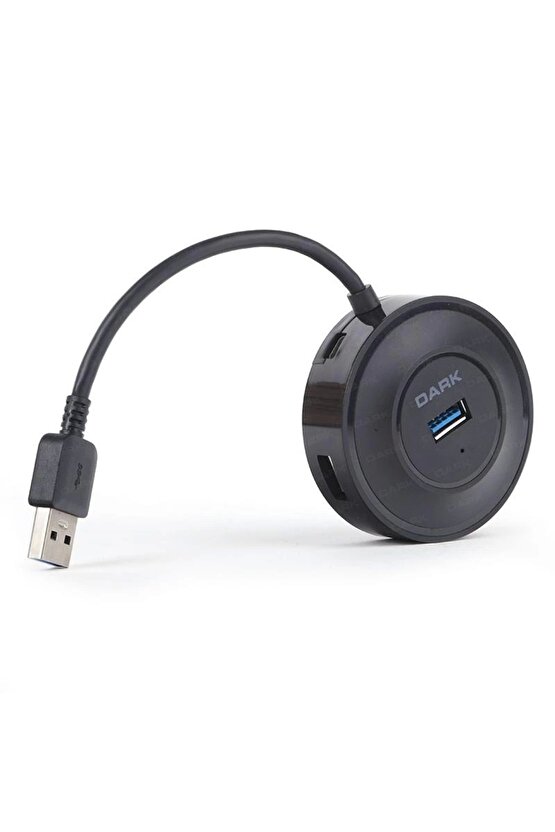 trndx 4 Port USB 3.0 Yuvarlak Tasarımlı USB Çoklayıcı HUB (DK-AC-USB344) modatrendyx 985310