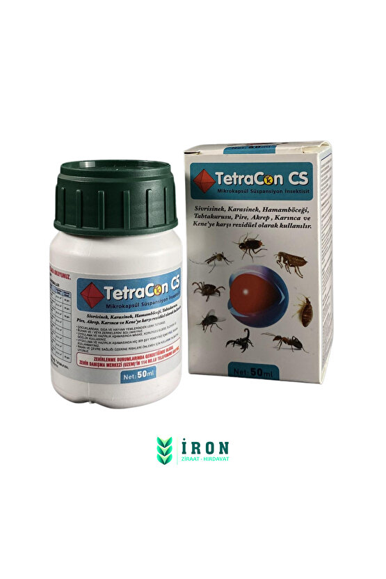 Tetracon Cs 50ml Sinek Karınca Bit Pire Kene Hamamböceği Ilacı PİRE,KENE,AKREP
