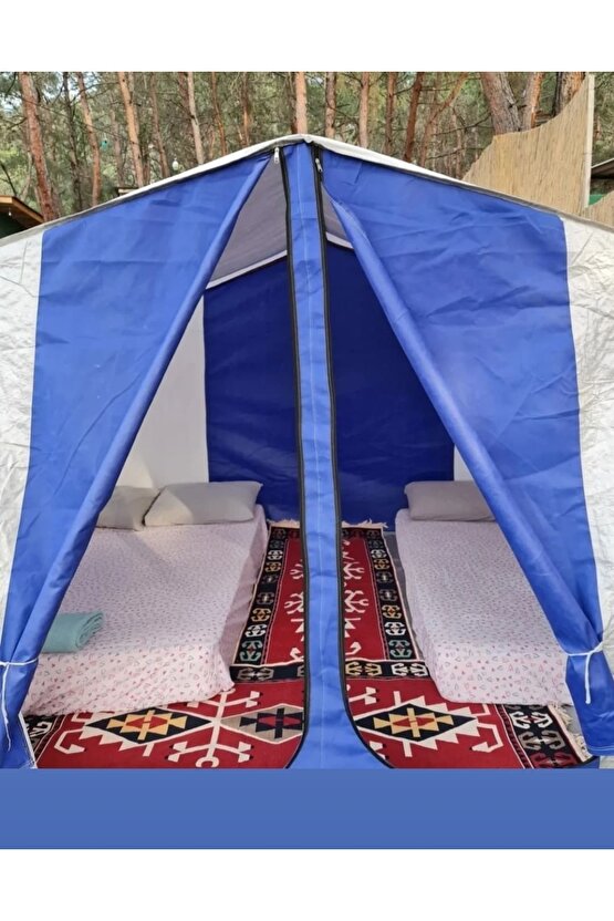 2 Odalı Kamp Çadırı Uyku Tulumu Hediyeli
