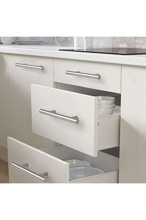 10 ADET Keijo INOX 224mm Paslanmaz Kulp (mobilya, dolap kulbu, kulp modeli)