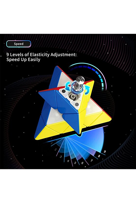 Orijinal MoYu Piramit RS Manyetik Çift Modülasyon Küp - Moyu Speed Cube - Moyu RS Piramit Zeka Küpü