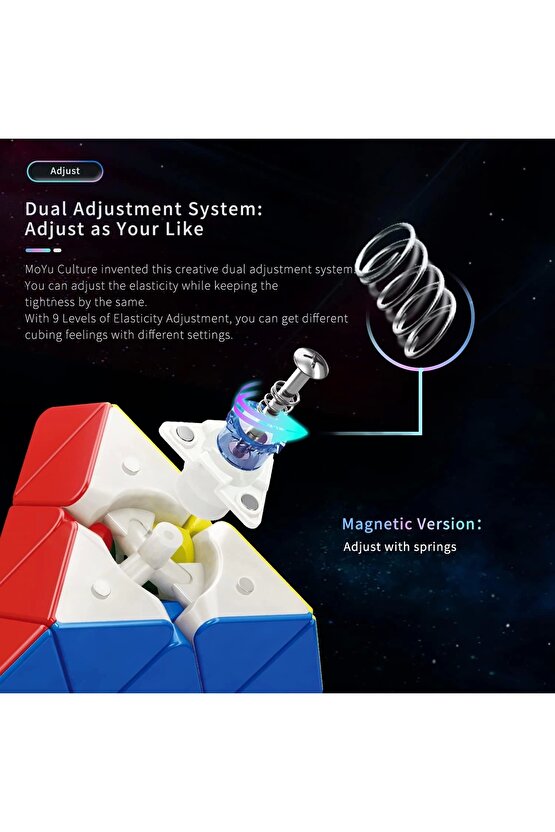 Orijinal MoYu Piramit RS Manyetik Çift Modülasyon Küp - Moyu Speed Cube - Moyu RS Piramit Zeka Küpü