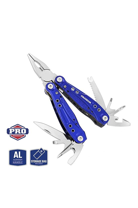 WORKPRO WP382003 15 IN 1 Çok Fonksiyonlu Profesyonel Pense Seti + Taşıma Kılıfı