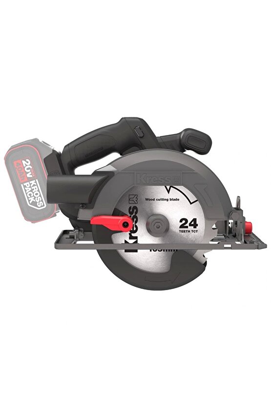 Kress KUE12.9 20Volt 165MM Kömürsüz Profesyonel Daire Testere (Akü Dahil Değildir)