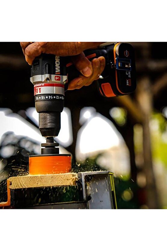 WX354.4 20Volt4.0Ah Li-ion Çift Akülü Kömürsüz Profesyonel Şarjlı Darbeli Matkap