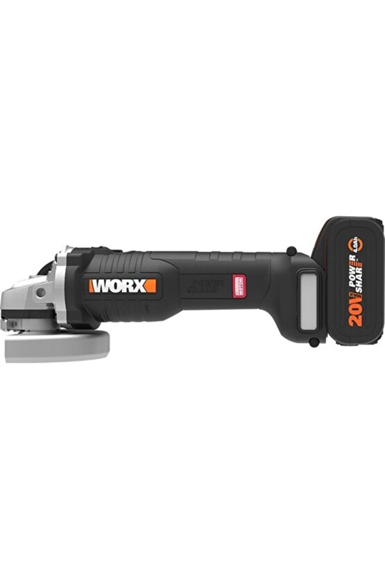 WX812 20Volt 4.0Ah. 125mm Kömürsüz Profesyonel Şarjlı Avuç Taşlama