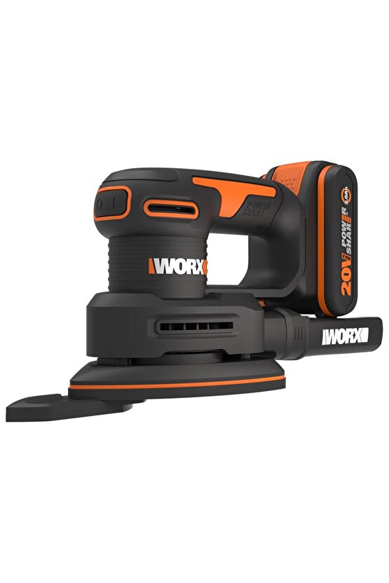 WX822 20Volt 2.0Ah. Li-ion Şarjlı Profesyonel Üçgen Mouse Zımpara