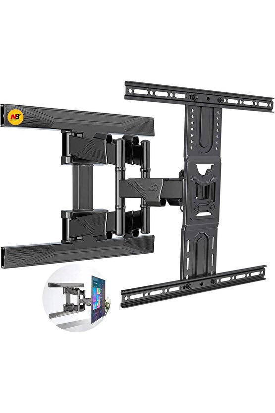 Samsung 65 165 Ekran Led TV Uyumlu NB P6 Hareketli Televizyon Askı Aparatı Güçlendirilmiş Çelik Kol