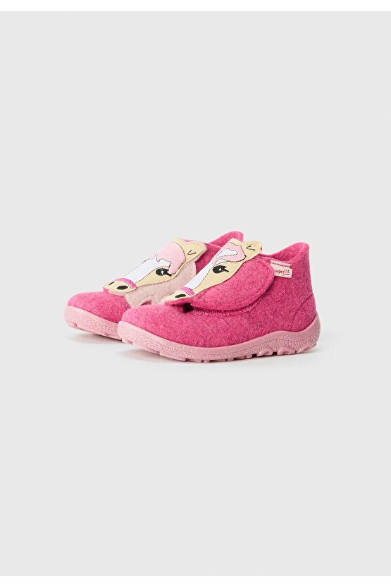 Happy Octi Pembe Çocuk Keçe Panduf