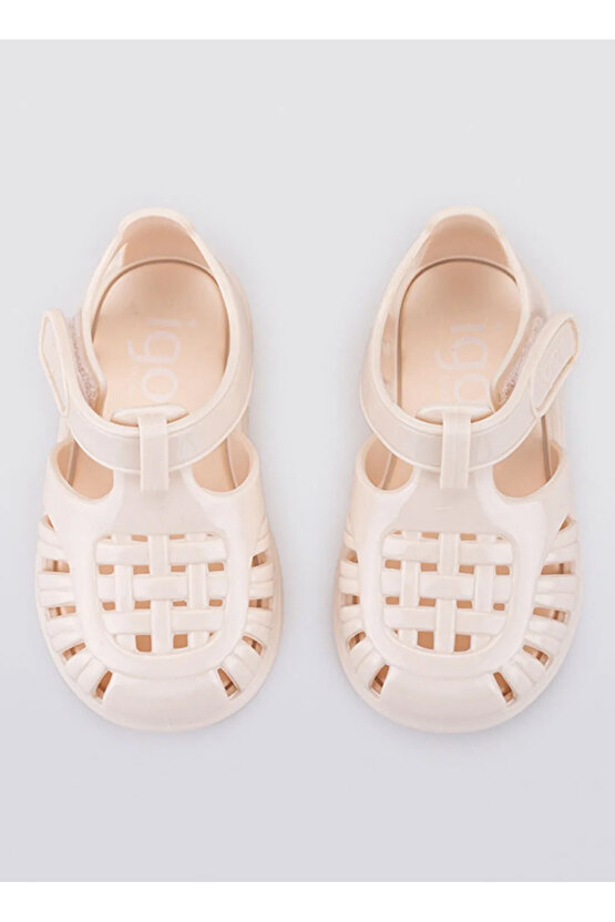 Krem Bebek Sandalet S10311 TOBBY GLOSS