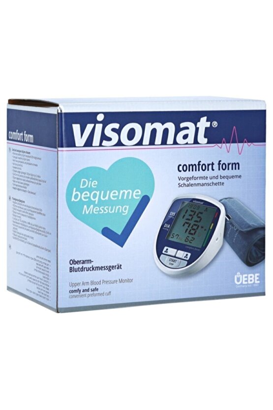 Visomat Comfort Form Çift Hafızalı Üst Koldan Ölçme Tansiyon Aleti