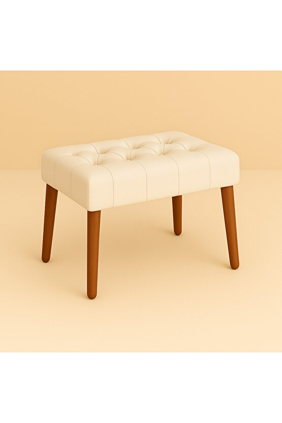 Karmen Bench Puf - Krem
