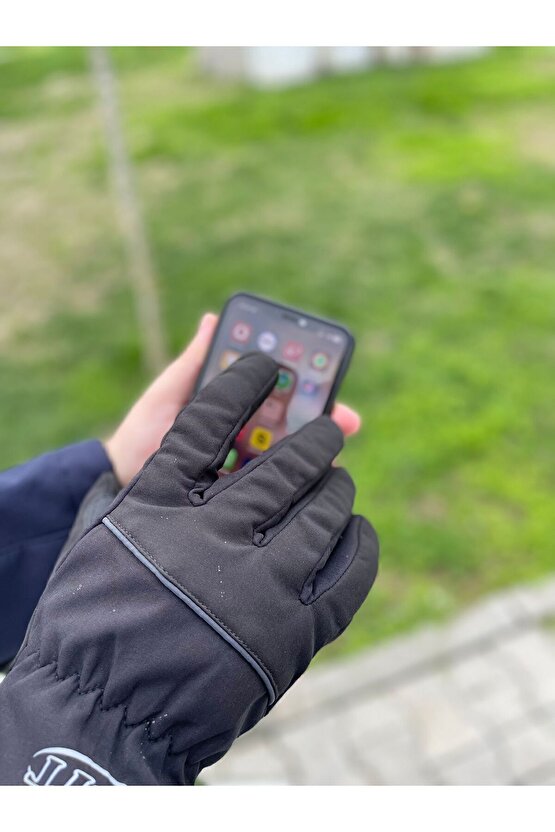 Prosev  Su Rüzgar Geçirmez Kışlık Motorcu Eldiven Telefon Dokunmatik Özellikli Kışlık Eldiven