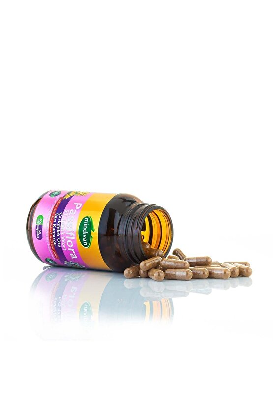 Passiflora Uykuya Yardımcı Çarkıfelek Otu & Kantaron Ekstreli 60lı 500 Mg Kapsül