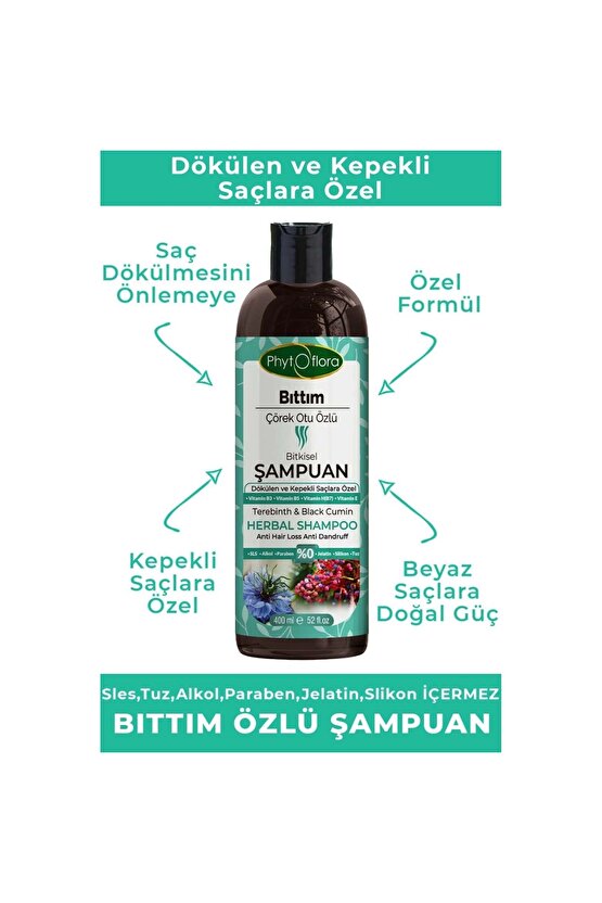 Bıttım Çörek Otu Özlü Bitkisel Şampuan