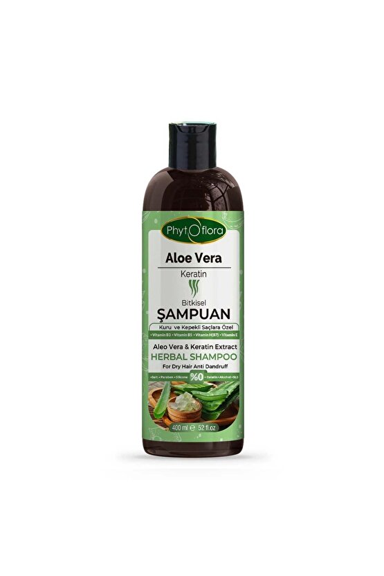 Aloe Vera ve Keratinli Bitkisel Şampuan