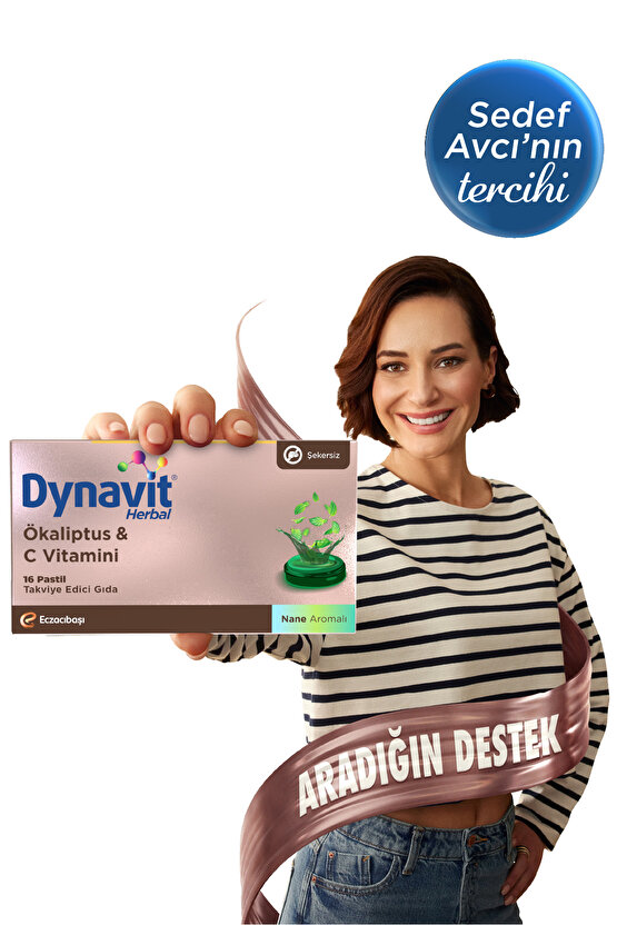 Herbal Ökaliptus & C Vitamini 16 Pastil - Bağışıklık - Ökaliptus, C Vitamini