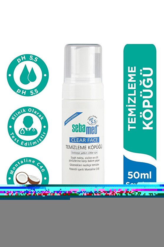 Clear Face Yüz Temizleyici Köpük 50 ml 4103040020536