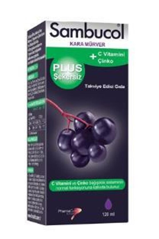 Sambucol_Plus Şekersiz Likit Kara Mürver Esktresi 120 ml 102023 Miadlı