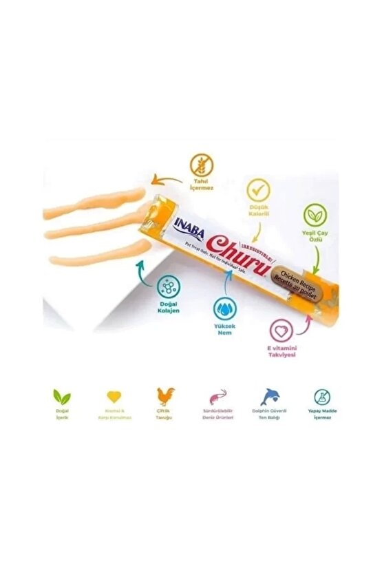 Ciao Churu Cream Tavuklu ve Yengeçli Sıvı Kedi Ödül Maması 14 Gr 4 Adet