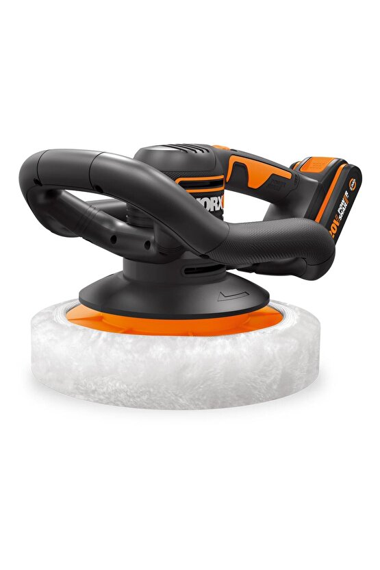 WX856 20Volt 2.0Ah. Li-ion 254MM Şarjlı Orbital Polisaj Makinesi