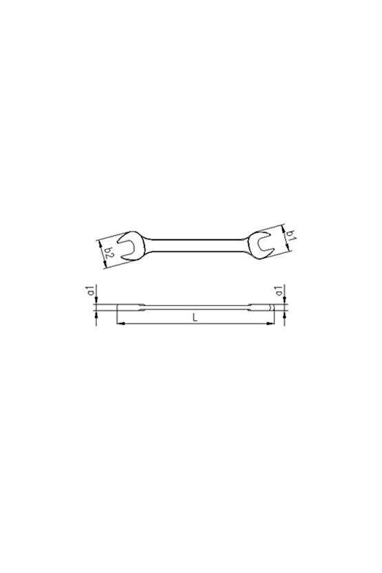0100 İki Ağız Anahtar Kısa Boy 30x32 mm