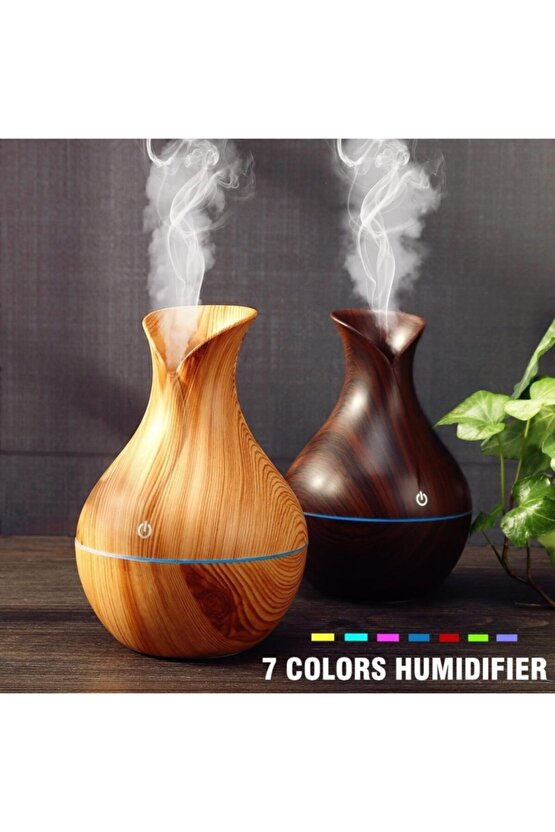 Ultrasonic Aroma Terapi Oda Hava Nemlendirici Led Işıklı Humudifier