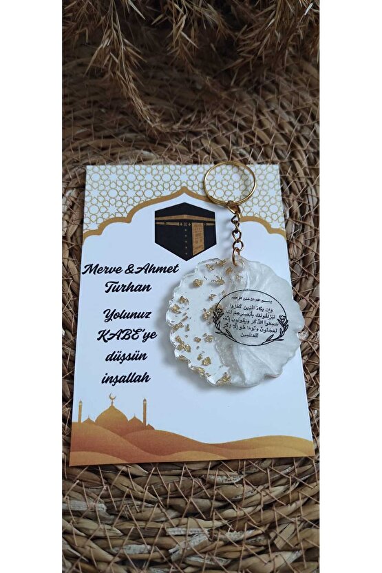 Kabe Hac Umre Epoksi Anahtarlık 4 Adet