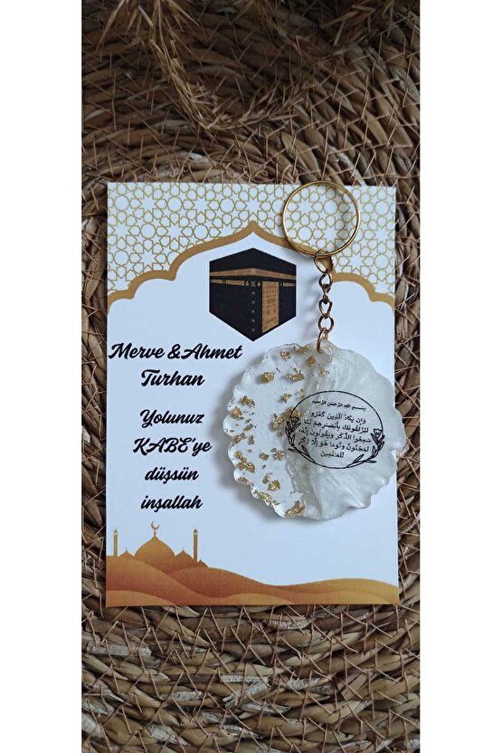 Kabe Hac Umre Epoksi Anahtarlık 4 Adet