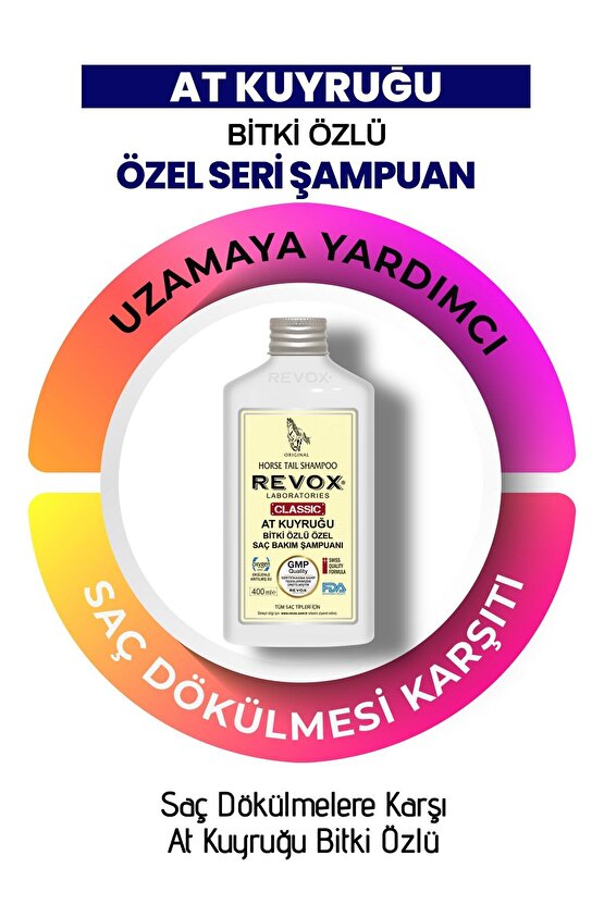 T - At Kuyruğu Bitki Özlü Saç Dökülme Karşıtı, Hızlı Uzama Etkili Şampuan 400 ml