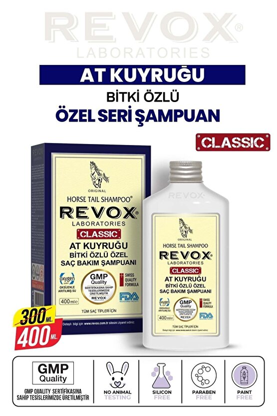 T - At Kuyruğu Bitki Özlü Saç Dökülme Karşıtı, Hızlı Uzama Etkili Şampuan 400 ml