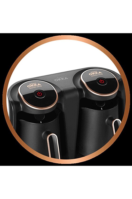 Okka Minio Duo Türk Kahvesi Makinesi 8 Fincan Kapasiteli Bakır - OK006-B