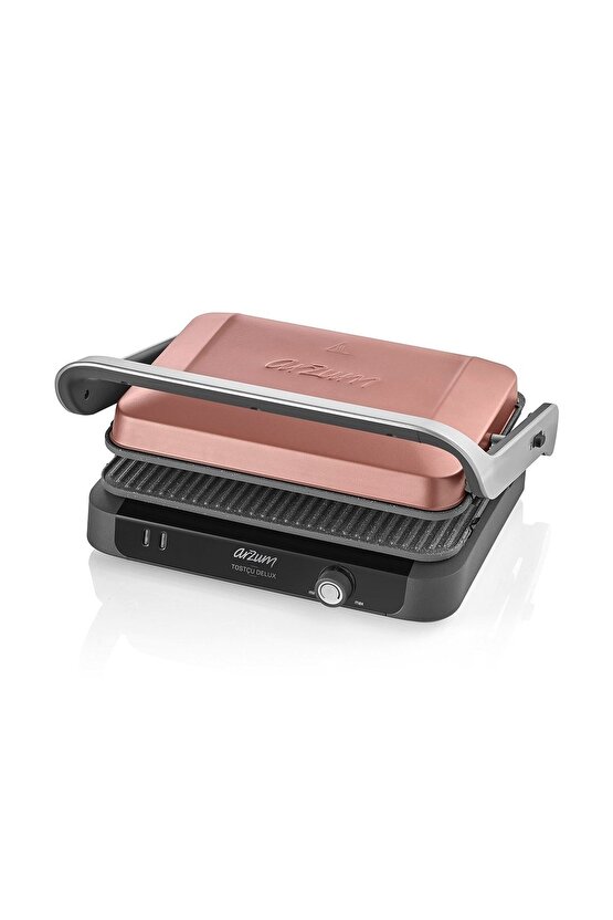 Tostçu Delux Izgara ve Tost Makinesi 6 Dilim Kapasiteli 1800W Gün Batımı - AR2039