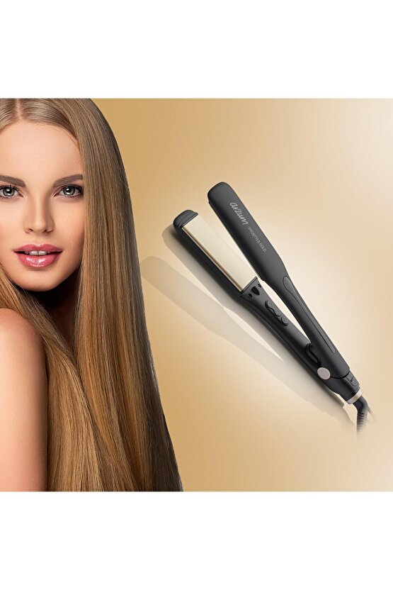 Ar5081 Prostyle Gold Geniş Seramik Plaka Saç Düzleştirici