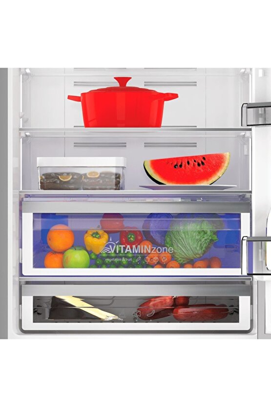 Nofrost Buzdolabı, 532 L, Vitaminzone Ve Fullfresh+ Teknolojisi, Inox Renk, 274532 Eı