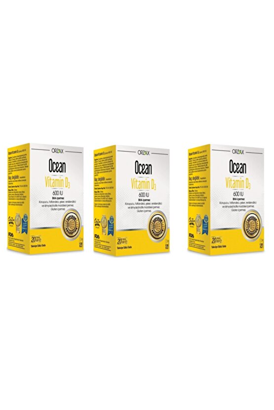 Vitamin D 600 Iu 20 Ml Sprey 3 Lü Paket