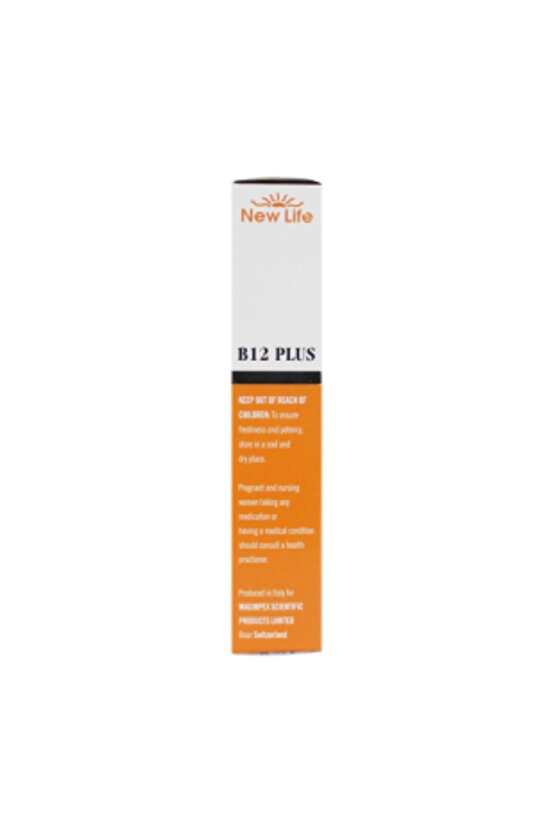 B12 Plus 60 Dilaltı Tablet - B12 Vitamini (Metilkobalamin) - Folik Asit - Biotin