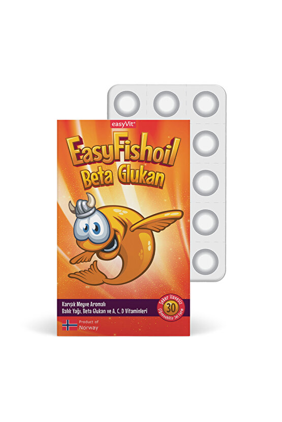 Easyfishoil Beta Glukan Çiğnenebilir 30 Jel Form