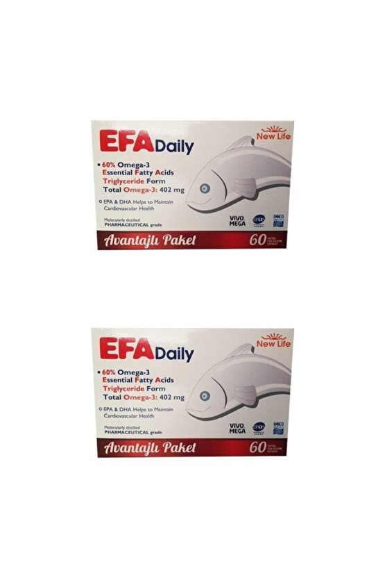 Efa Daily 60 Kapsül 2 Kutu